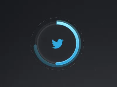 Measuring Social Brand Value blue chart charts data design progress twitter ui visualization