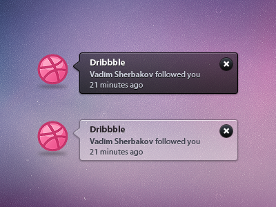 Dribbble Growl basketball dribbble growl notification orman clark simple ui