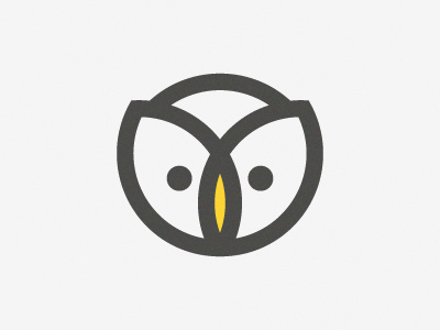 Hibou icon logo logomark owl symbol