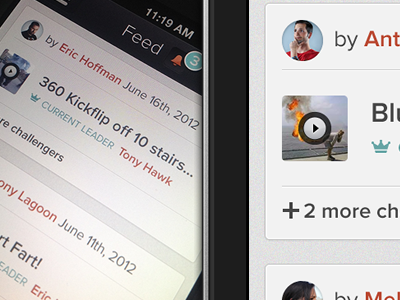 iOS following feed app application ia ios iphone ui ux