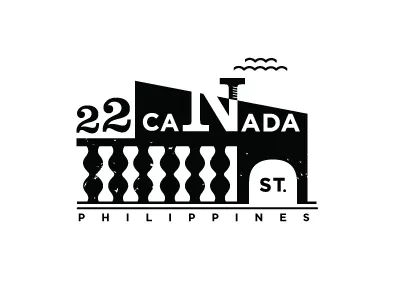 Canada St. black and white branding house identity logo