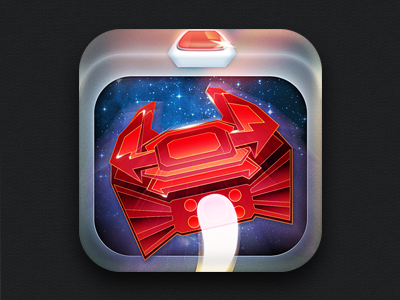 Lightspeed Getaway Icon app game icon illustration ios ipad iphone space spaceship