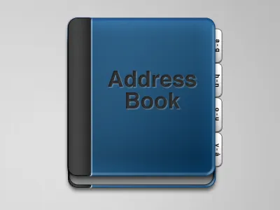 Address Book address book book icon phone book photoshop