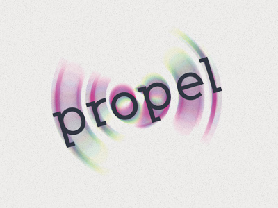 Propel Brand Reversed branding design logo