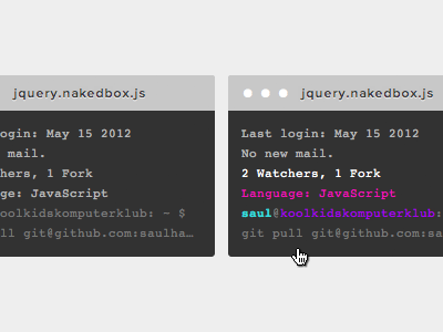 Github Feed code css feed github html snippet terminal