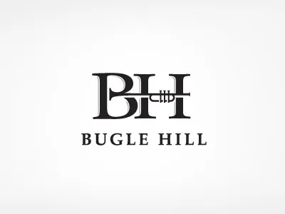 Bugle Hill Logo farm horse logo