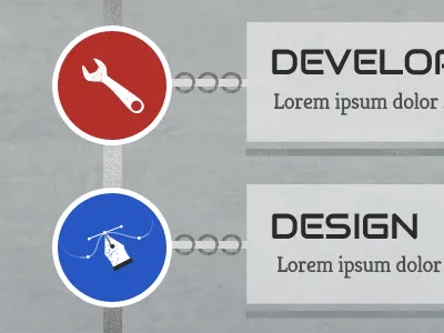 Icons + buckets icons noise retro