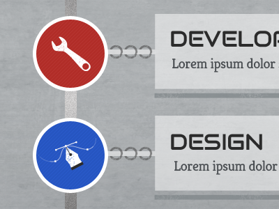 Icons + buckets icons noise retro