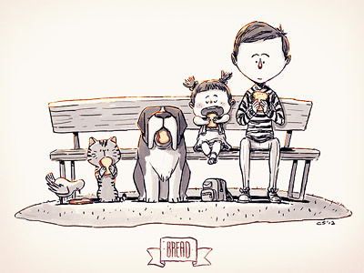 Bread charles santoso daily random word doodles