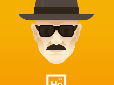 HEISENBERG design icon illustration poster series tv vector