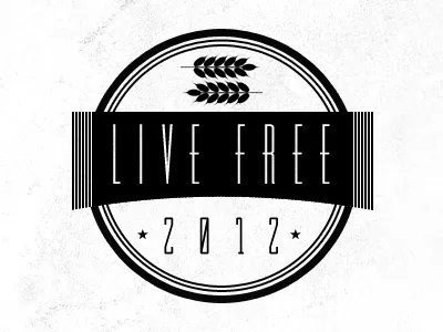 Live Free branding identity logo