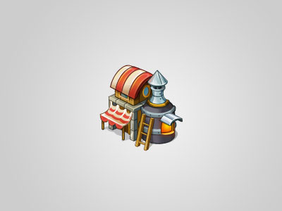 forge game house isometric vector