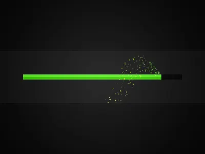Light Loader animation canvas green javascript light loader particles red sparks