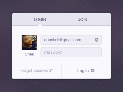 Login interface login ui