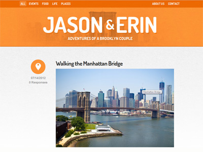 J&E - LIVE! blog photoblog responsive website wordpress