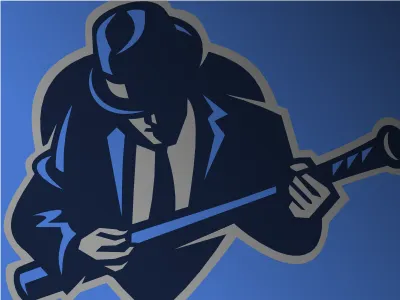 Blues baseball logo baseball blues logo music sports vector