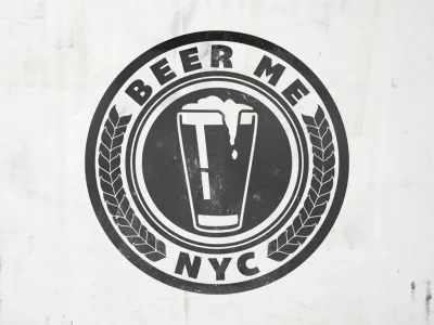Beer Me beer design logo me nyc