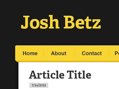 Thinking about a redesign blog nav navigation