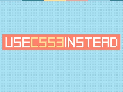 Use CSS3 Instead logo web