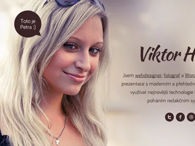 My new web & photo portfolio is online! bubble circle css3 girl html5 photo portfolio web webdesign wordpress