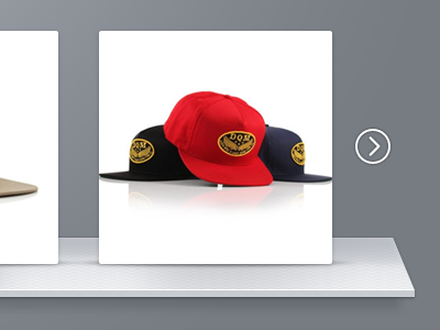 Hats & Shelf design shelf slider ui ux