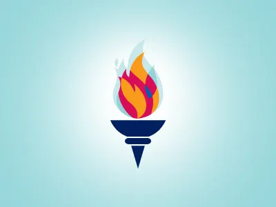 Olympic Torch fire flame logo olympics symbol torch