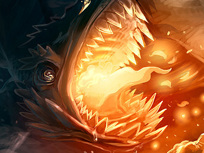 Dragon concept art digital painting doodle illustration sketch