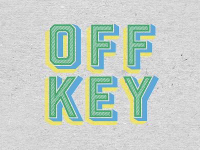 Off Key Clothing - Type logo type typography