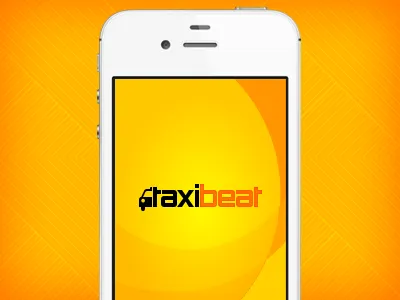 Taxibeat Splash Screen app iphone orange splash screen taxi taxibeat ui yellow