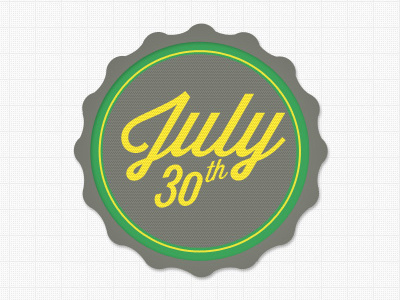 July 30th anniversary green pattern texture type web