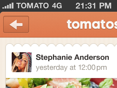 Tomato iphone feed back bar button food ios mr peach profile tomato ui