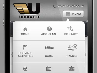 Udrive Mobile Site car driving icons mobile first pank designs pank.in pankaj juvekar responsive site sports udrive ui