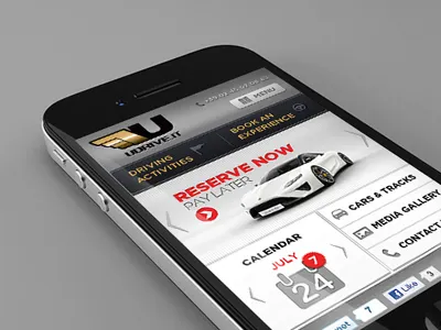 Udrive Mobile Site car driving icons mobile first pank designs pank.in pankaj juvekar responsive site sports udrive ui