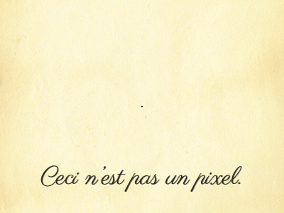 Ceci n'est pas un pixel. art homage magritte