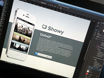 Showy web WIP 1 showy showy app web showy wip