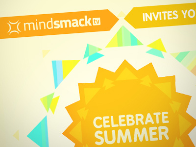 Summersmack bright card celebrate invitation july mindsmack mindsmack tv rounded summer sun typography