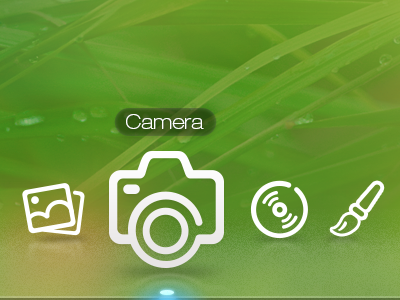 Dock camera dock gui icon music pen photo