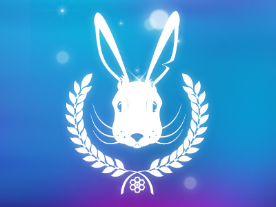 Rabbit Crest v.2 blue colours crest cyan magenta rabbit realistic revolver