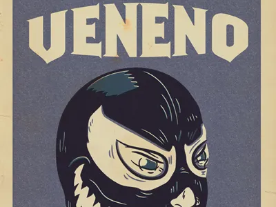 Venom Luchador lucha libre luchador marvel superhero venom villain