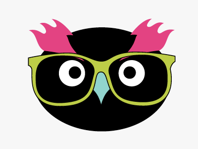 Hipster Owl design glasses hipster illustration owl simple