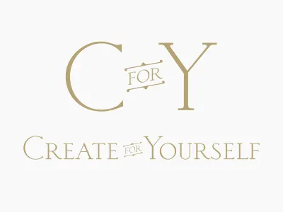 Create for Yourself branding icon logo typography vintage