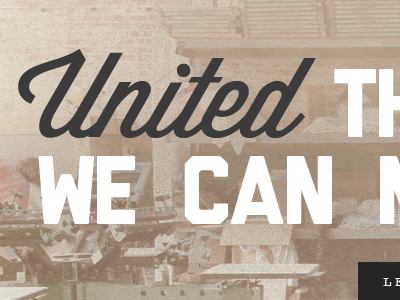 United there is little we can not do. america united young