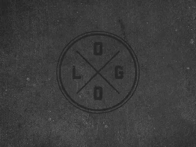 Logo circle crossing logo lost type x tra awesome