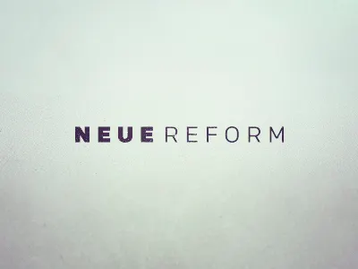 Neue Reform Type logo logotype texture