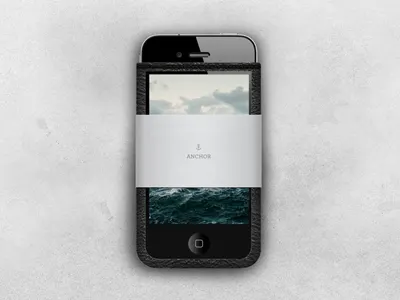 ⚓ Case anchor case iphone linen packaging white