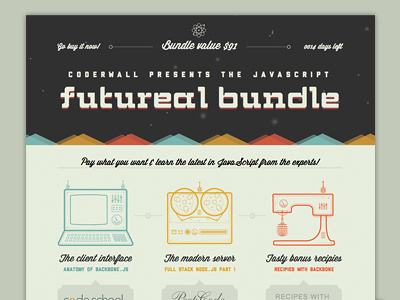 Futureal Bundle illustration javascript retro future vintage