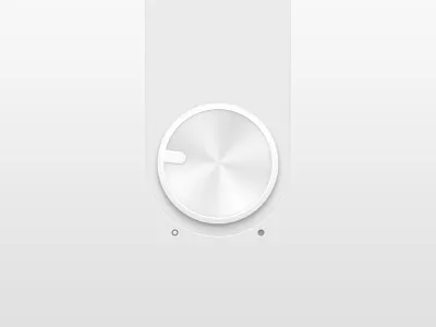Clean metal knob clean dial gui interaction interface knob metal minimal simple ui user