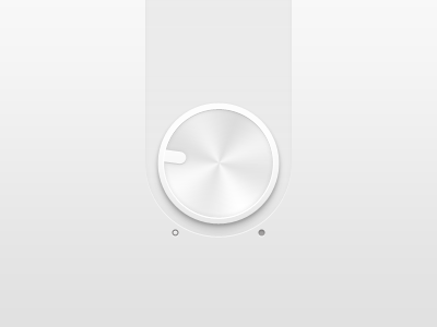 Clean metal knob clean dial gui interaction interface knob metal minimal simple ui user