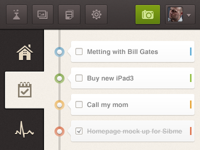 Tasks v3 dashboard interface task timeline ui ux