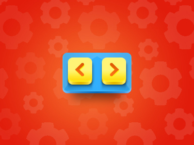 Plastic arrows button children navigation plastic